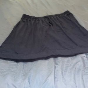 Navy terry cloth skirt. Perfect beach coverup. Elastic waist with drawstring